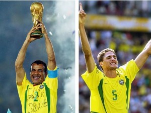 Cafu e Edmilson: craques da Copa de 2002 que estarão no evento no Maranhão